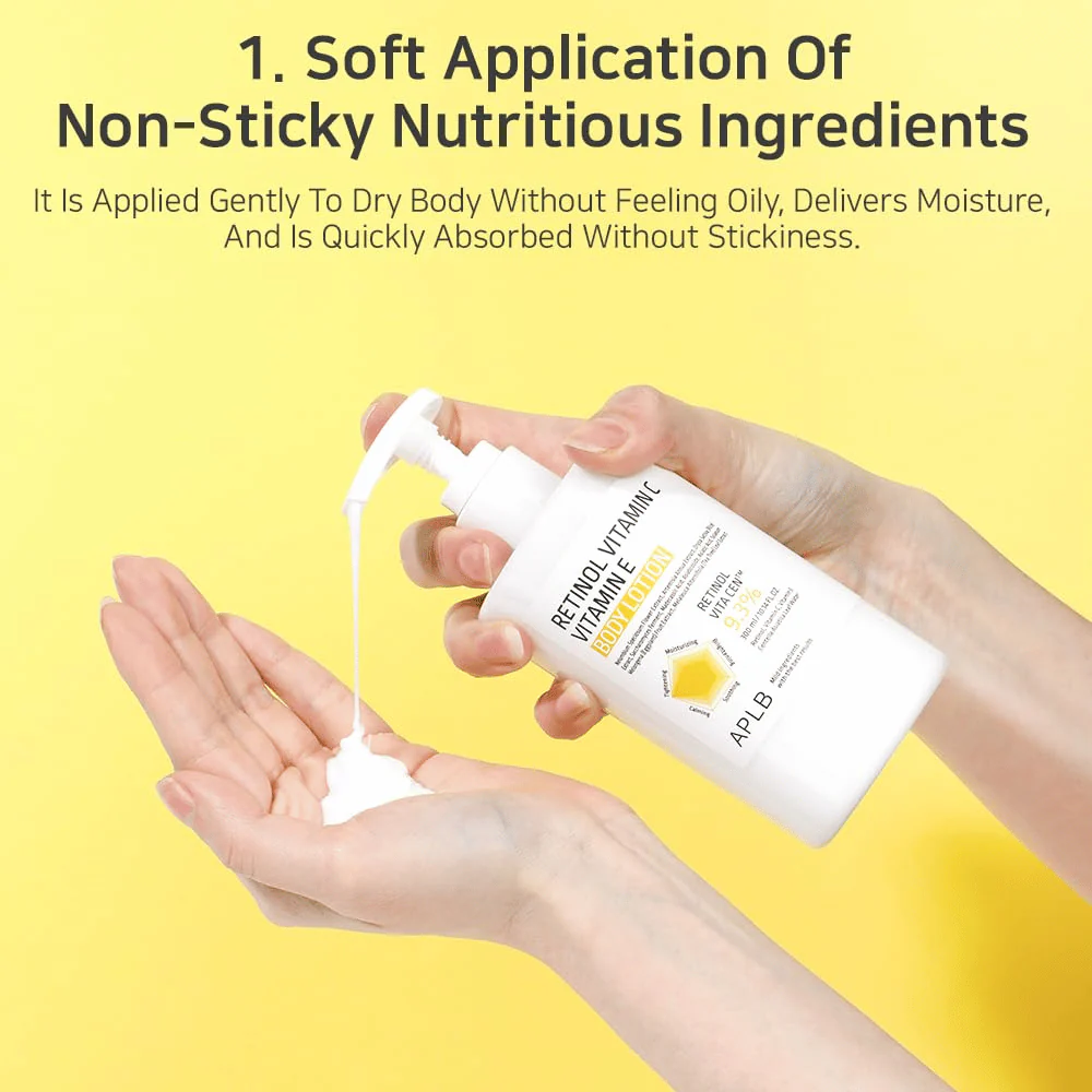 Retinol Vitamin C Vitamin E Body Lotion 300ml - Image 6