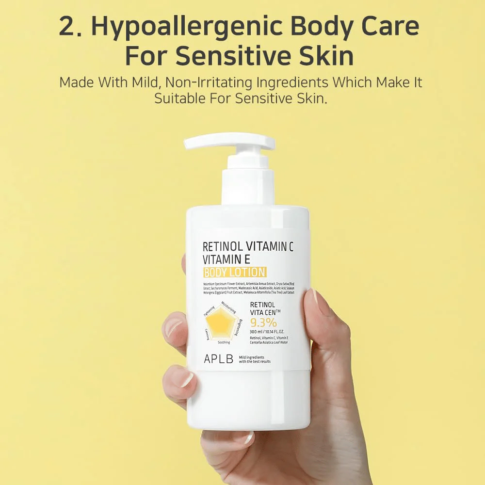 Retinol Vitamin C Vitamin E Body Lotion 300ml - Image 7