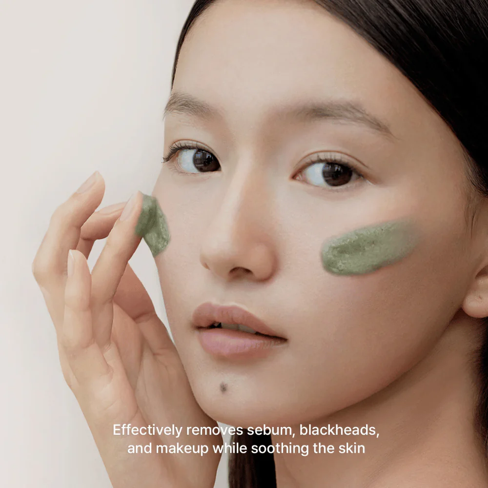 Green Tea + LHA Deep Pore Rice Cake Cleanser 150g - Image 4