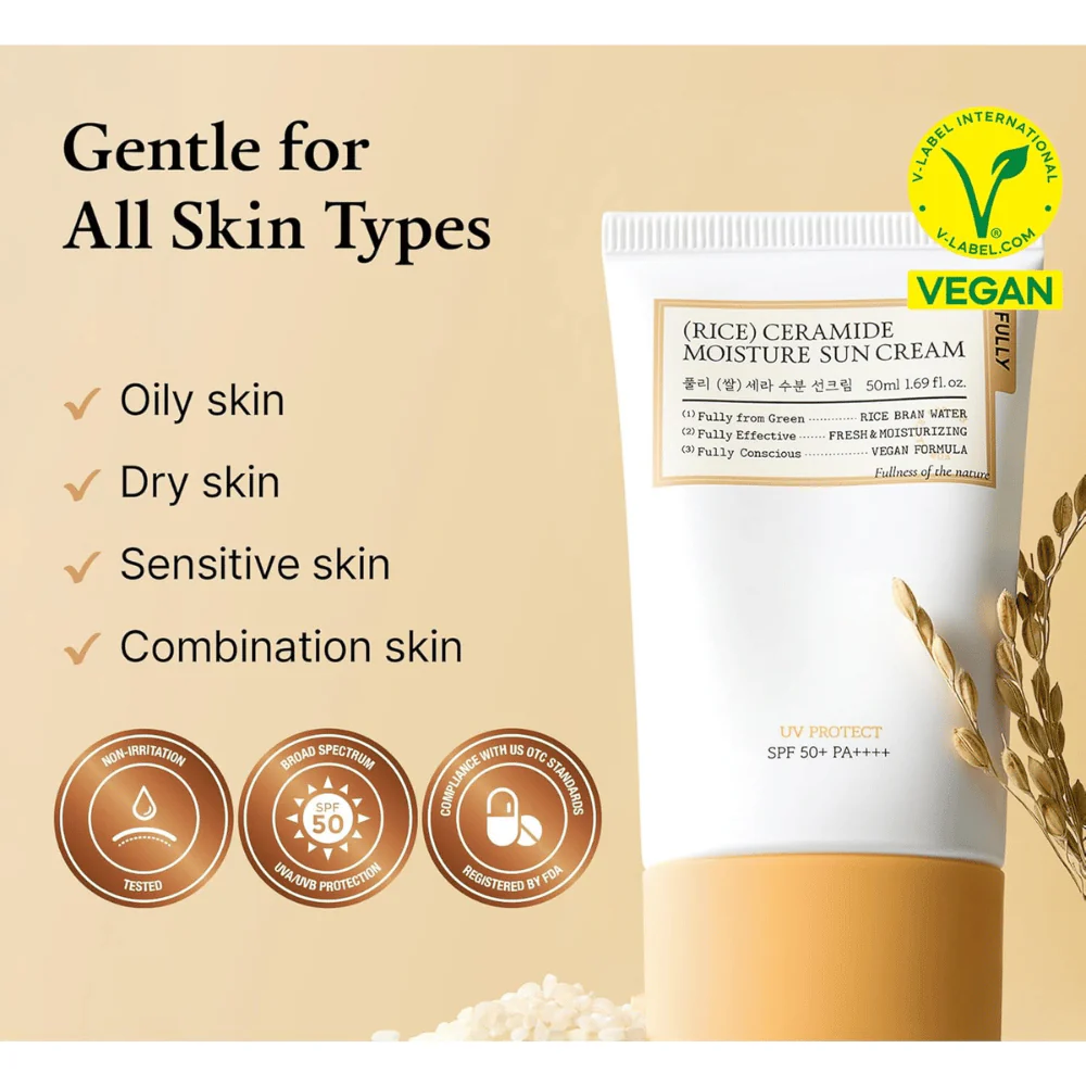 Rice Ceramide Moisture Sun Cream 50ml - Image 5
