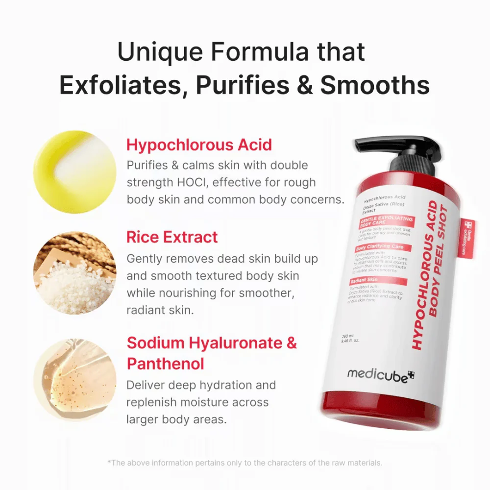 Hypochlorous Acid Body Peel Shot 280ml - Image 3