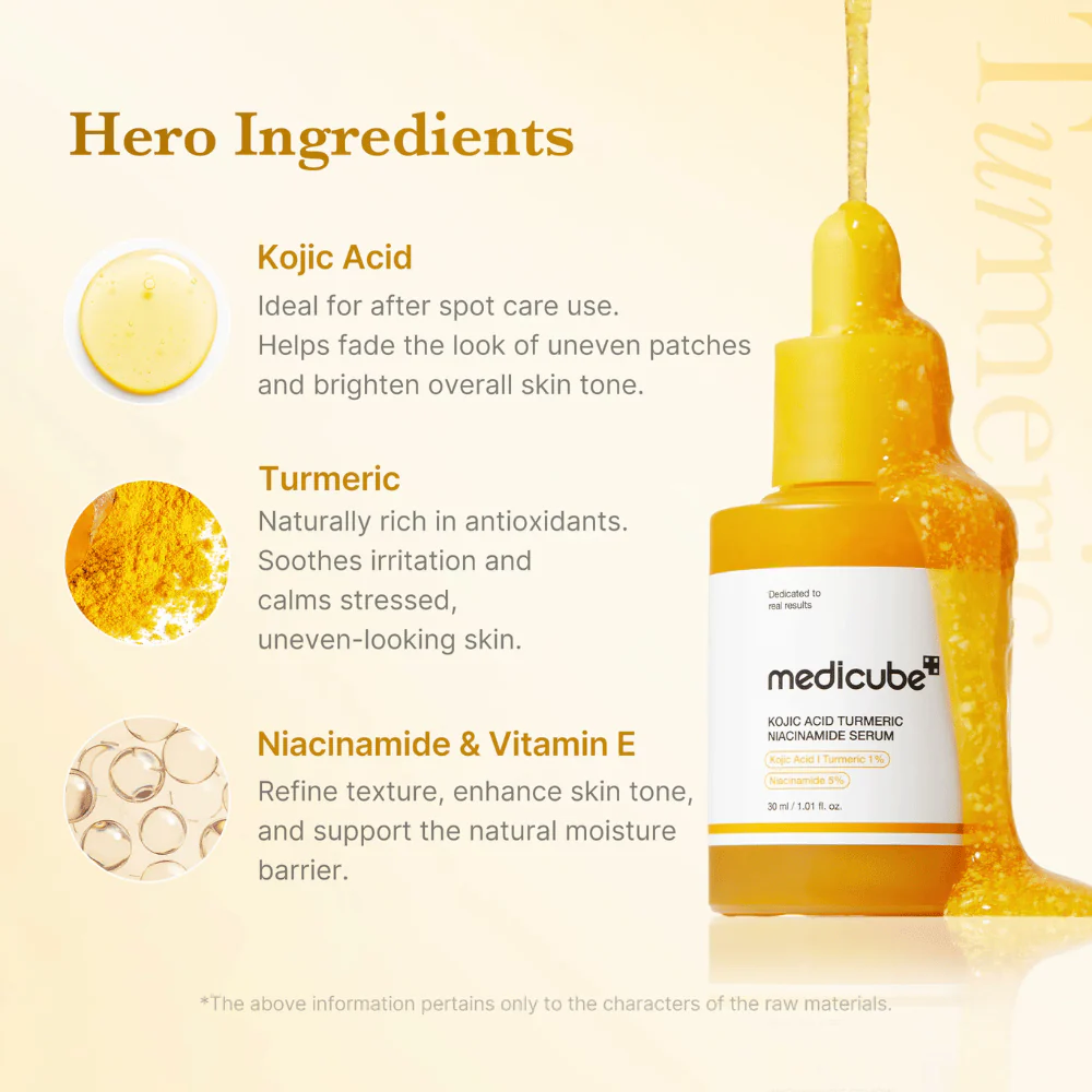 Kojic Acid Turmeric Niacinamide Serum 30ml - Image 3