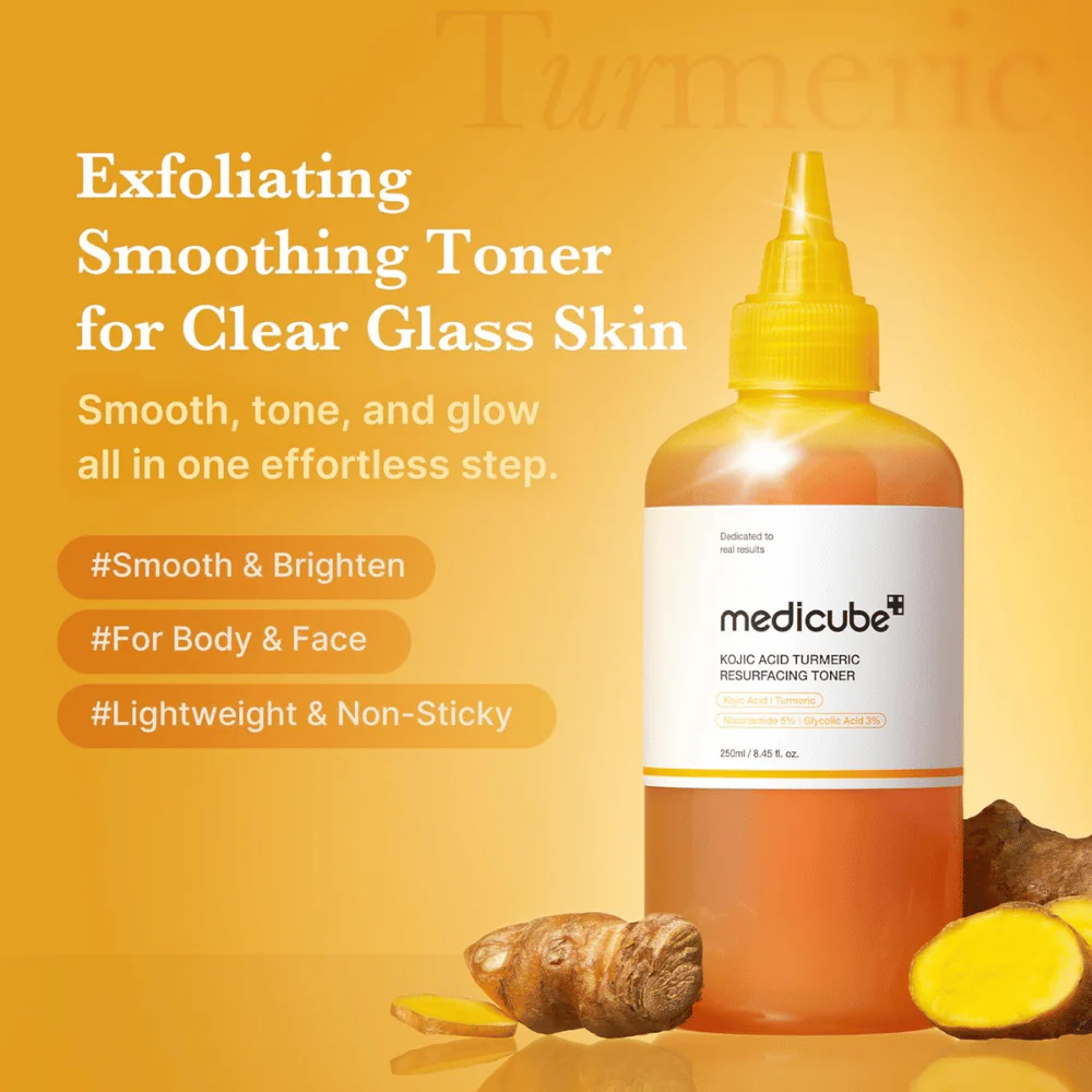 Kojic Acid Turmeric Resurfacing Toner 250ml - Image 2